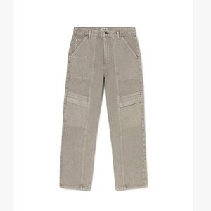 Agolde Straight Leg Pants in Light Gray